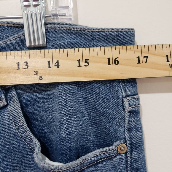 DL1961 Mara Instasculpt Straight Ankle Jean Size 32 Distressed Casual Fray Hem - Picture 12 of 14